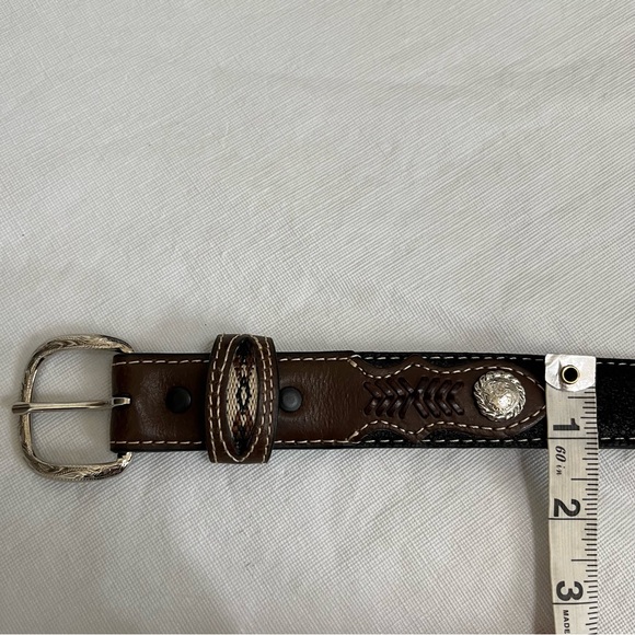 Nocona Western Leather Belt - Picture 7 of 7